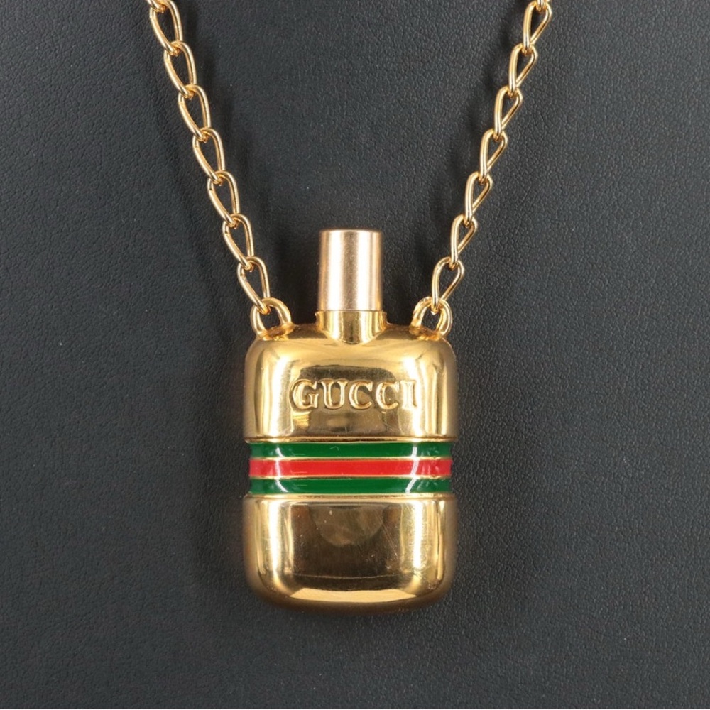 Gucci Bottle Charm on a Chain Necklace